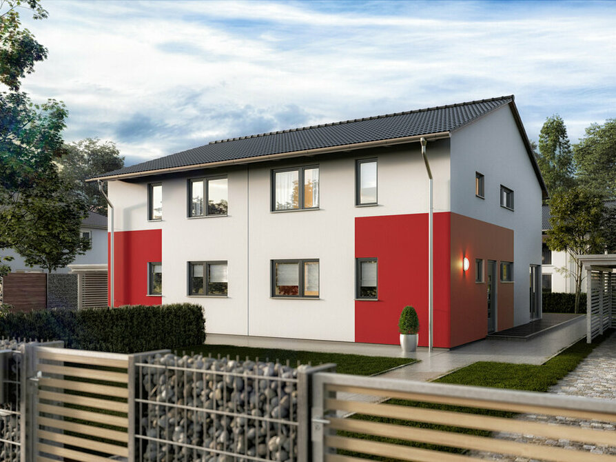 Doppelhaus Aura 141 mit Satteldach