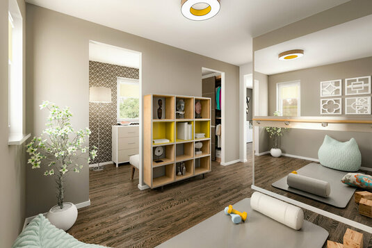 Miete-Eigenheim-Fitness-Raum
