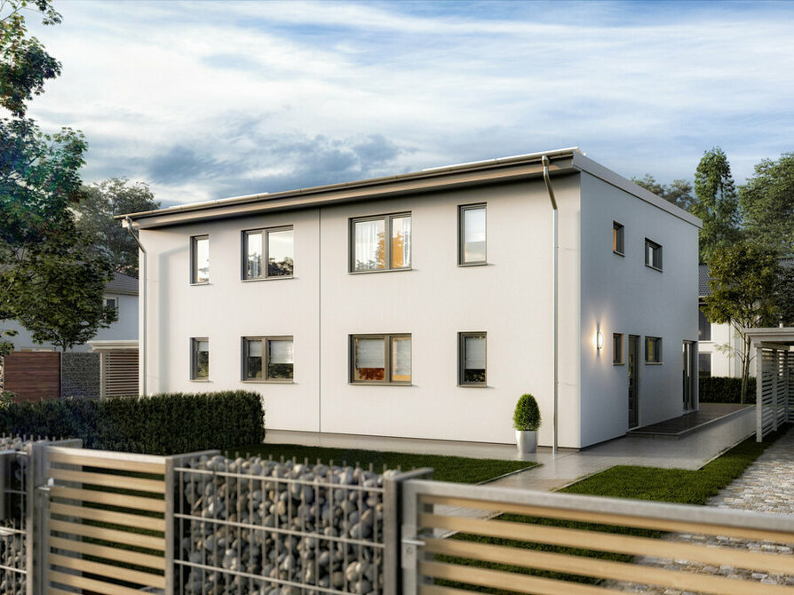 Doppelhaus Aura 141 mit Pultdach
