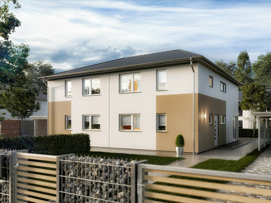 Doppelhaus Aura 141 mit Walmdach
